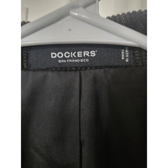 Dockers Corduroy Sport Coat Jacket 38R Two Button Black Mens Blazer Jacket - Picture 2 of 4